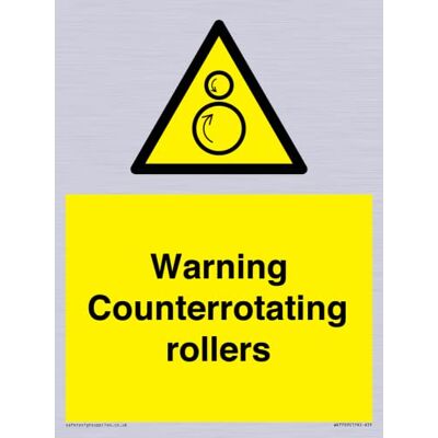 Viking Varning roterande rullar skylt – 150 x 200 mm – A5P Viking Varning roterande rullar skylt – 150 x 200 mm – A5P
