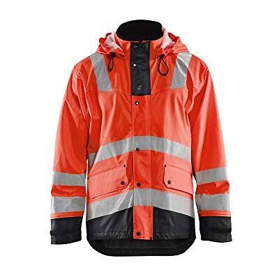 Blåkläder Blaklader 430720035599XS fodrad Level 2 regnmantel, High Vis Röd/svart, storlek XS Blåkläder Blaklader 430720035599XS fodrad Level 2 regnmantel, High Vis Röd/svart, storlek XS