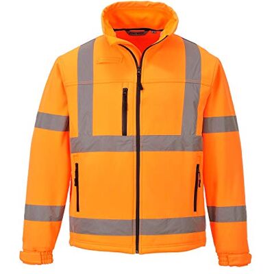 Portwest PORS424ORRL – Hi-Vis Klassisk Softshell Orange – Stor R – Stor EU / Large UK Portwest PORS424ORRL – Hi-Vis Klassisk Softshell Orange – Stor R – Stor EU / Large UK