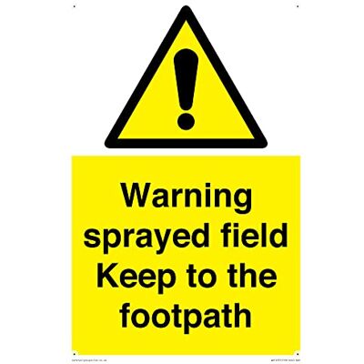 Viking Varningssprayat fält "Keep to the Footpath"-skylt 200 x 300 mm A4P Viking Varningssprayat fält "Keep to the Footpath"-skylt 200 x 300 mm A4P