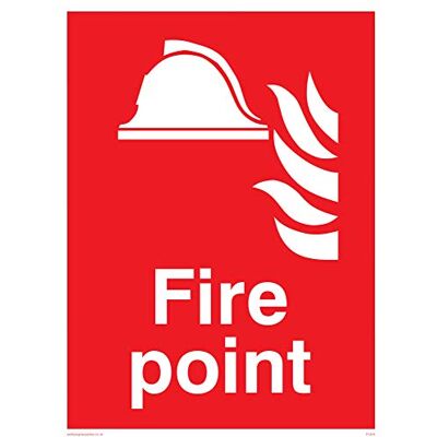 Viking FV344-A3P-3M "Fire Point"-skylt, 3 mm plaststyv, 300 mm H x 400 mm B Viking FV344-A3P-3M "Fire Point"-skylt, 3 mm plaststyv, 300 mm H x 400 mm B