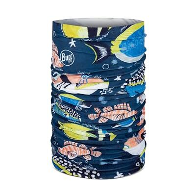 Buff CoolNet UV® flexibel halsdamask, UPF50-skydd, lätt, elastisk, återvunnet material, sport, sommar marin en storlek Buff CoolNet UV® flexibel halsdamask, UPF50-skydd, lätt, elastisk, återvunnet material, sport, sommar marin en storlek
