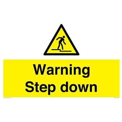 Viking Warning Step down-skylt – 600 x 400 mm – A2L Viking Warning Step down-skylt – 600 x 400 mm – A2L