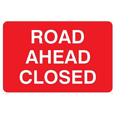 Viking PR555-A4L-3M "Road Ahead closed" skylt, plast, 3 mm styv, 200 mm H x 300 mm B Viking PR555-A4L-3M "Road Ahead closed" skylt, plast, 3 mm styv, 200 mm H x 300 mm B