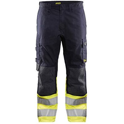 Blåkläder BLAKLADER 148815128933C58 Multinorms arbetsbyxor, marinblå/gul, storlek C58 Blåkläder BLAKLADER 148815128933C58 Multinorms arbetsbyxor, marinblå/gul, storlek C58