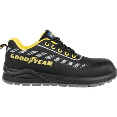 Goodyear S1P svarta och gula metallfria skyddsskor nummer 41 Goodyear S1P svarta och gula metallfria skyddsskor nummer 41