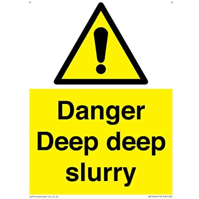 Viking Danger djup djup slurry skylt 150 x 200 mm A5P Viking Danger djup djup slurry skylt 150 x 200 mm A5P