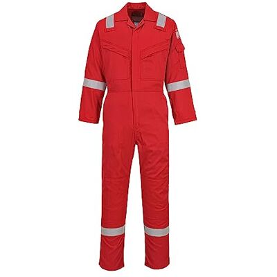 Portwest FR21 Lätt Anti-Statisk Flamsäker Overall 210g Kunglig Röd, XL Portwest FR21 Lätt Anti-Statisk Flamsäker Overall 210g Kunglig Röd, XL