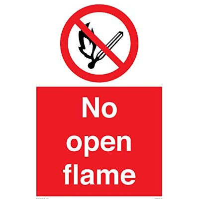 Viking Skylt utan öppen flamma 400 x 600 mm A2P Viking Skylt utan öppen flamma 400 x 600 mm A2P