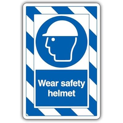 VSafety V Safety Wear säkerhetshjälm – ExtraViz 250 x 350 mm – självhäftande fönsterklistermärke säkerhetsskylt VSafety V Safety Wear säkerhetshjälm – ExtraViz 250 x 350 mm – självhäftande fönsterklistermärke säkerhetsskylt