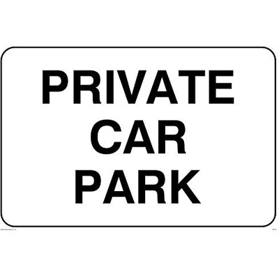 Viking skylt ir573-a4l-1 m "Privat Car Park" tecken 1 mm plast halvstyv, 200 mm H x 300 mm W Viking skylt ir573-a4l-1 m "Privat Car Park" tecken 1 mm plast halvstyv, 200 mm H x 300 mm W