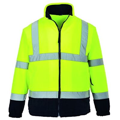 Portwest Hi-Vis tvåfärgad fleece, färg: gul, storlek: M, F301YNRM Portwest Hi-Vis tvåfärgad fleece, färg: gul, storlek: M, F301YNRM
