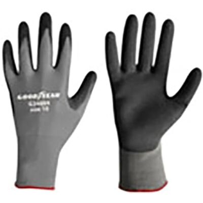 Goodyear nylon- och latexskumhandskar storlek 10 färg svart/grå arbetshandskar Goodyear nylon- och latexskumhandskar storlek 10 färg svart/grå arbetshandskar