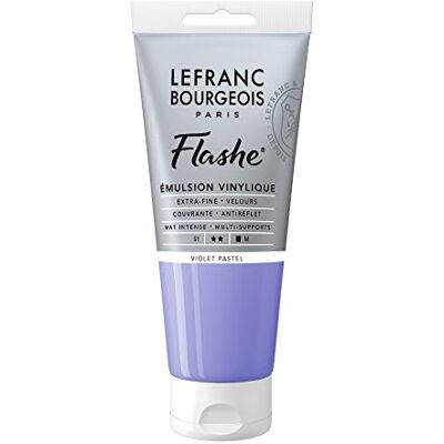 Lefranc Bourgeois 300579 Flashe akrylfärg och vinylfärg, högpigmenterad, elastisk, ljusäkta, åldringsbeständig, matt, för inomhus- och utomhusbruk, 80 ml rör – pastelllila Lefranc Bourgeois 300579 Flashe akrylfärg och vinylfärg, högpigmenterad, elastisk, ljusäkta, åldringsbeständig, matt, för inomhus- och utomhusbruk, 80 ml rör – pastelllila