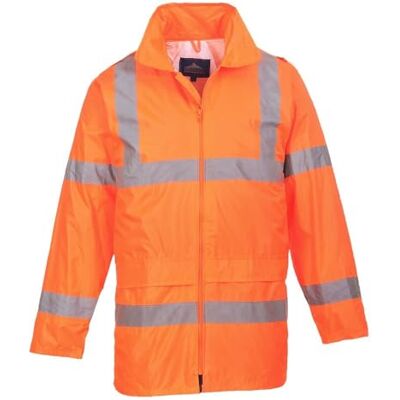 Portwest H440 Herrarnas Lättvikt Vattentät Hi-Vis Regnjacka Orange, XS Portwest H440 Herrarnas Lättvikt Vattentät Hi-Vis Regnjacka Orange, XS