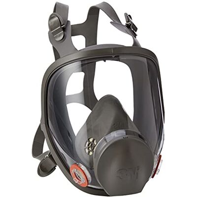 3M Återanvändbar andningsskydd full ansiktsmask 6800, skyddar mot ånga och partiklar när den används med uppskattning utbud av filter (ej inlagd), storlek-medium 3M Återanvändbar andningsskydd full ansiktsmask 6800, skyddar mot ånga och partiklar när den används med uppskattning utbud av filter (ej inlagd), storlek-medium