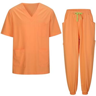 MISEMIYA Unisex stretch medicinsk uniform med joggingbyxor 1689-7969, 1 stycke, L MISEMIYA Unisex stretch medicinsk uniform med joggingbyxor 1689-7969, 1 stycke, L