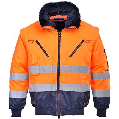 Portwest PJ50 – Hi-Vis 3-i-1 pilotjacka, 1 styck, XXXL, orange/marine, PJ50ONRXXXL Portwest PJ50 – Hi-Vis 3-i-1 pilotjacka, 1 styck, XXXL, orange/marine, PJ50ONRXXXL