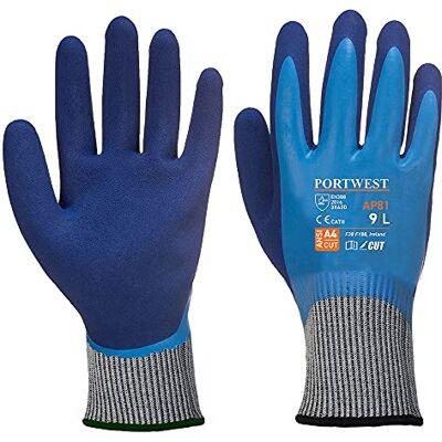 Portwest AP81 Liquid Pro HR Skär Handske, Regelbunden, Storlek L, Blå Portwest AP81 Liquid Pro HR Skär Handske, Regelbunden, Storlek L, Blå