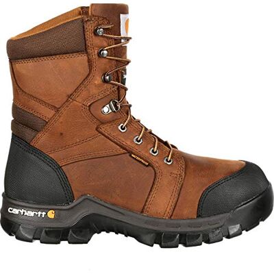 Carhartt Footwear CMF8389 20 cm brun robust flex vattentät isolerad, Brun, 10 Carhartt Footwear CMF8389 20 cm brun robust flex vattentät isolerad, Brun, 10