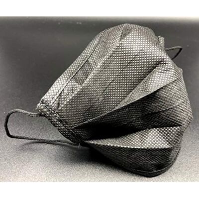 CECONCEPT Tygbarriärmask, tvättbar 20 gånger, 3 lager 3 lager, kategori 1 UNS1, AFNOR-kompatibel, DGA-certifierad, färg svart CECONCEPT Tygbarriärmask, tvättbar 20 gånger, 3 lager 3 lager, kategori 1 UNS1, AFNOR-kompatibel, DGA-certifierad, färg svart