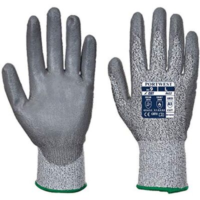 Portwest Herr Cut 5 Glove, Grå, L Pack med 1 UK Portwest Herr Cut 5 Glove, Grå, L Pack med 1 UK
