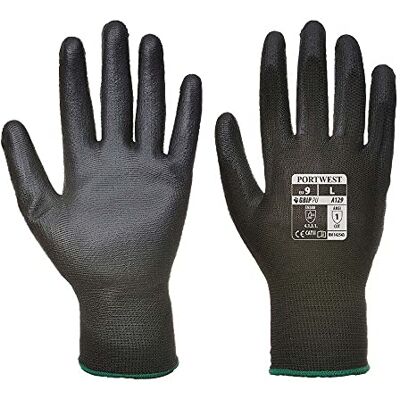 Portwest A129 PU Palm Glove full kartong (480), storlek: Svart: S Färg: Svart Portwest A129 PU Palm Glove full kartong (480), storlek: Svart: S Färg: Svart