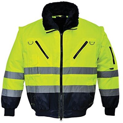 Portwest PJ50YNR5XL Bomber-jacka 3 i 1, gul/blå, hög synlighet, XXXXXL Portwest PJ50YNR5XL Bomber-jacka 3 i 1, gul/blå, hög synlighet, XXXXXL