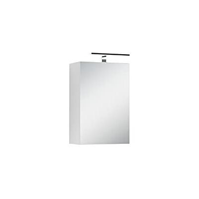 byLIVING HOMEXPERTS spegelskåp Salsa/badrumsskåp i vitt med LED-belysning/inkl uttag/Soft-Close funktion/hänghylla/glasgolv/lampa modern 40 x 60 x 20cm (BxHxT) Weiß byLIVING HOMEXPERTS spegelskåp Salsa/badrumsskåp i vitt med LED-belysning/inkl uttag/Soft-Close funktion/hänghylla/glasgolv/lampa modern 40 x 60 x 20cm (BxHxT) Weiß