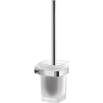 Gedy Krabi, Toalettborste för vägg, Kromfärg, Badrumsborste Tillverkad av Rostfritt stål och Cromall, 2 års garanti, mäter 36,6 x 9,4 x 11,5 cm och vikt 0,96 kg, R&S-design, krom, unik Gedy Krabi, Toalettborste för vägg, Kromfärg, Badrumsborste Tillverkad av Rostfritt stål och Cromall, 2 års garanti, mäter 36,6 x 9,4 x 11,5 cm och vikt 0,96 kg, R&S-design, krom, unik