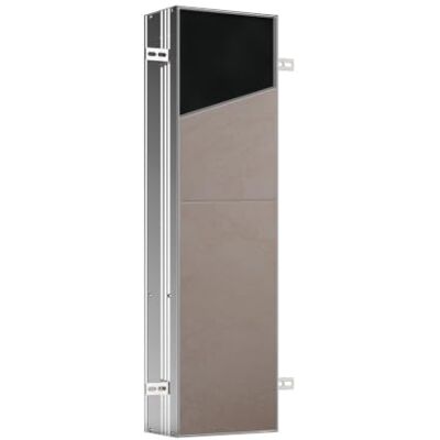 Emco ASIS Plus infälld skåpmodul med LED-belysning, badrumsskåp för osynligt förvaringsutrymme, högskåp med tryck för att öppna och uttag, utan papper – aluminium Emco ASIS Plus infälld skåpmodul med LED-belysning, badrumsskåp för osynligt förvaringsutrymme, högskåp med tryck för att öppna och uttag, utan papper – aluminium