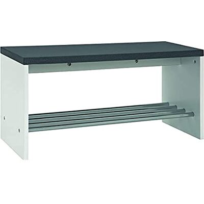 HAKU Skobänk krom granitlook Skohylla som Bänk Hall Sittbänk MDF Metall Mått B 81 cm x H 40 cm x D 30 cm Stil Modern HAKU Skobänk krom granitlook Skohylla som Bänk Hall Sittbänk MDF Metall Mått B 81 cm x H 40 cm x D 30 cm Stil Modern