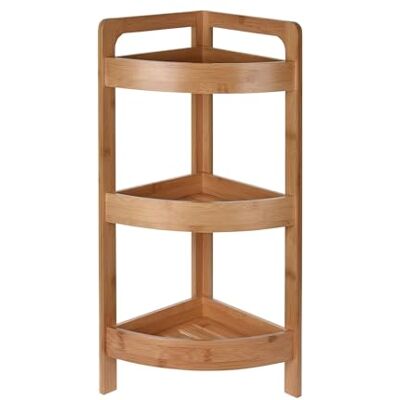 WELL HOME MOBILIARIO & DECORACIÓN Well Home badrumshylla med 3 hyllor i bambu H 61 cm WELL HOME MOBILIARIO & DECORACIÓN Well Home badrumshylla med 3 hyllor i bambu H 61 cm