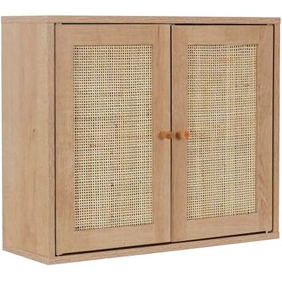 HOME DECO FACTORY , HD0226, väggskåp, Bali-modell, Natural Crush-kollektion, möbler, skåp, badrumsskåp, 60 x 50 x 20 cm, brun HOME DECO FACTORY , HD0226, väggskåp, Bali-modell, Natural Crush-kollektion, möbler, skåp, badrumsskåp, 60 x 50 x 20 cm, brun