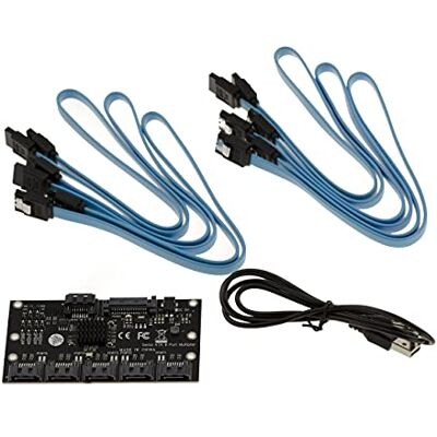 KALEA-INFORMATIQUE KALEA INFORMATIQUE Multiplikator med 5 portar SATA 3.0 6G. CHIPSET JMB575. med SATA-kablar KALEA-INFORMATIQUE KALEA INFORMATIQUE Multiplikator med 5 portar SATA 3.0 6G. CHIPSET JMB575. med SATA-kablar