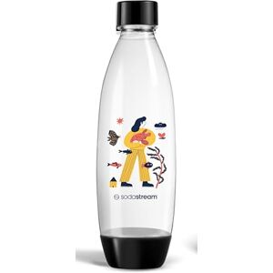 sodastream Begränsad utgåva flaska 1 L diskmaskinssäker (BPA-fri) för mousserande vattenmaskiner, transparent sodastream Begränsad utgåva flaska 1 L diskmaskinssäker (BPA-fri) för mousserande vattenmaskiner, transparent