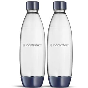 sodastream 2 x Diskmaskinssäkra Fuse-flaskor för ENSO, DUO, TERRA, E-TERRA, ART, GAIA, mörkblå sodastream 2 x Diskmaskinssäkra Fuse-flaskor för ENSO, DUO, TERRA, E-TERRA, ART, GAIA, mörkblå