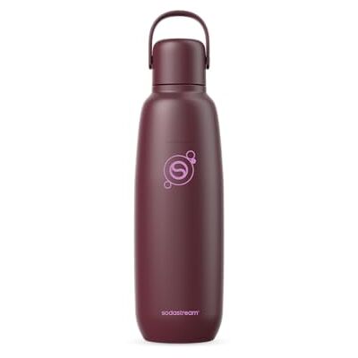 sodastream Fizz & Go Stainless Steel0,9L Termoflaska, Pomegranate Kompatibel med följande kolsyremaskiner: Enso, Art, Terra, E-Terra, Duo, E-Duo sodastream Fizz & Go Stainless Steel0,9L Termoflaska, Pomegranate Kompatibel med följande kolsyremaskiner: Enso, Art, Terra, E-Terra, Duo, E-Duo