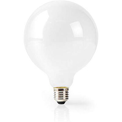 NEDIS Dimbar Smartlife filament lampa – E27 – 500 lm – 5 W – dimbar vit/varm vit – 2 700 K – glas – energiklass: A+ – Android™ & iOS – WLAN – diameter: 125 mm – G125 NEDIS Dimbar Smartlife filament lampa – E27 – 500 lm – 5 W – dimbar vit/varm vit – 2 700 K – glas – energiklass: A+ – Android™ & iOS – WLAN – diameter: 125 mm – G125
