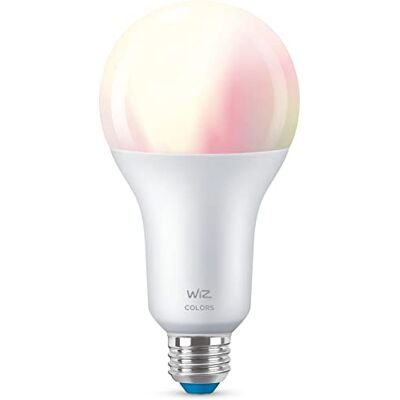 WiZ Color/RGB Smart LED belysning (WiFi och Bluetooth), 150W, A80, E27, 2200-6500 Kelvin, Dimbar i kallvitt till varmvitt + 16 miljoner färger WiZ Color/RGB Smart LED belysning (WiFi och Bluetooth), 150W, A80, E27, 2200-6500 Kelvin, Dimbar i kallvitt till varmvitt + 16 miljoner färger