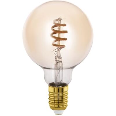 EGLO connect.z Smart Home LED lampor E27, G95, ZigBee, app och röststyrning, dimbar, ljusfärg justerbar, 360 Lumen, 5 W, vintage glödlampa bärnstensfärgad EGLO connect.z Smart Home LED lampor E27, G95, ZigBee, app och röststyrning, dimbar, ljusfärg justerbar, 360 Lumen, 5 W, vintage glödlampa bärnstensfärgad