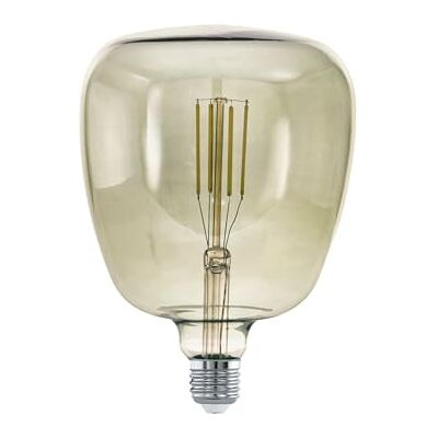 EGLO LED E27 dimbar, Smoky vintage glödlampa i MID STORLEK Ø 14 cm, LED-lampa för retrobelysning, 4 watt (motsvarande 33 watt), 380 lm, E27 LED varm vit, 3 000 K, belysningsmedel, Edison-glödlampa, T140 EGLO LED E27 dimbar, Smoky vintage glödlampa i MID STORLEK Ø 14 cm, LED-lampa för retrobelysning, 4 watt (motsvarande 33 watt), 380 lm, E27 LED varm vit, 3 000 K, belysningsmedel, Edison-glödlampa, T140