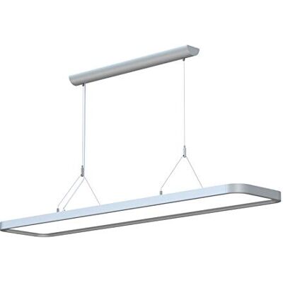 LEDAXO LED-pendellampa PL-03-50-R, direkt abstraktion, 5 000 lm/50 W, 1–10 V dimbar, 4 000 K (neutraltvit), lämplig för skärmarbetsplats, silver, aluminiumhus hörn avrundad LEDAXO LED-pendellampa PL-03-50-R, direkt abstraktion, 5 000 lm/50 W, 1–10 V dimbar, 4 000 K (neutraltvit), lämplig för skärmarbetsplats, silver, aluminiumhus hörn avrundad
