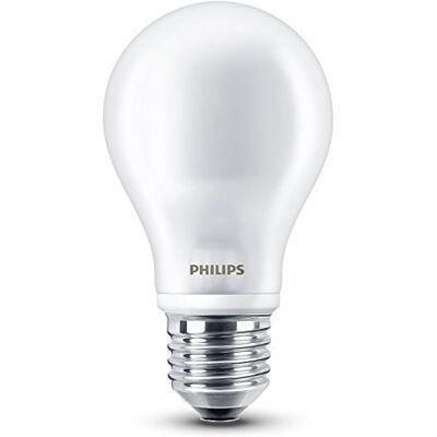 Philips 8718696472187 klassisk LED-lampa, ersätter 60 W, E27, varm vit (2 700 Kelvin) – 806 Lumens, Pack of 1, Matt, 1 Philips 8718696472187 klassisk LED-lampa, ersätter 60 W, E27, varm vit (2 700 Kelvin) – 806 Lumens, Pack of 1, Matt, 1