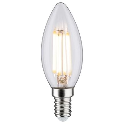 Paulmann 29075 Filament 230 V LED-kronlampa E14 230 V 5,9 W 806 lm Dimbar 35 mm Klar Glas 2700 K Varmvit Paulmann 29075 Filament 230 V LED-kronlampa E14 230 V 5,9 W 806 lm Dimbar 35 mm Klar Glas 2700 K Varmvit