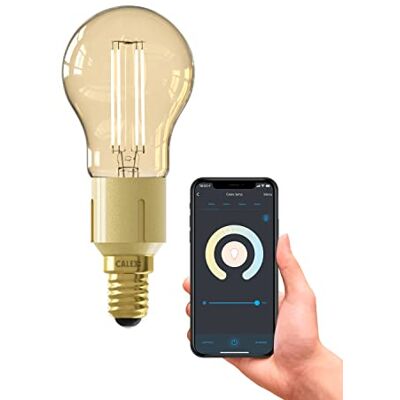 CALEX Smart glödlampa E14, med app och kompatibel Alexa röststyrning (4,5 W), Wifi LED-lampor, glödtråd dimbar, WLAN-lampa varm vit CALEX Smart glödlampa E14, med app och kompatibel Alexa röststyrning (4,5 W), Wifi LED-lampor, glödtråd dimbar, WLAN-lampa varm vit