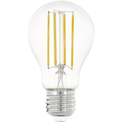 EGLO E27 LED-lampa, glödlampa klassisk, ljuskälla för retrobelysning 8 Watt (motsvarar 75 Watt), 1055 Lumen, varmvit, 2700 K, Edison A60, Ø 6 cm EGLO E27 LED-lampa, glödlampa klassisk, ljuskälla för retrobelysning 8 Watt (motsvarar 75 Watt), 1055 Lumen, varmvit, 2700 K, Edison A60, Ø 6 cm
