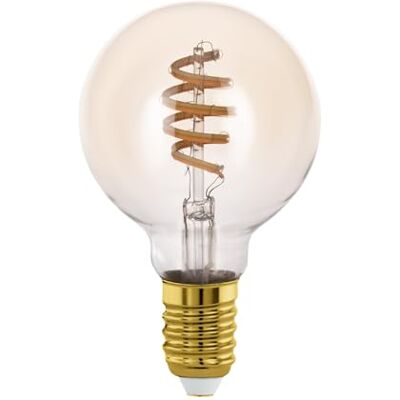 EGLO connect.z Smart-Home LED-lampa E27, G80, matt, ZigBee, app och röststyrning Alexa, dimbar, varmvit-kallvit, 806 lumen, 7 watt, vintage-glödlampa, bärnstensfärgad EGLO connect.z Smart-Home LED-lampa E27, G80, matt, ZigBee, app och röststyrning Alexa, dimbar, varmvit-kallvit, 806 lumen, 7 watt, vintage-glödlampa, bärnstensfärgad