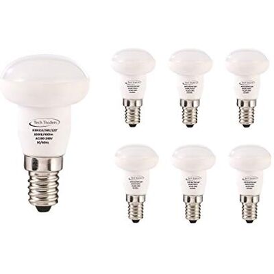 Tech Traders Reflektor R39 E14 LED-glödlampor, 5 W LED varm vit 3 000 K liten Edison skruvlampa, byt ut till 50 W glödlampa, icke-dimbar, 400 lm, LED-glödlampa, SES energisparande glödlampor paket med 6 Tech Traders Reflektor R39 E14 LED-glödlampor, 5 W LED varm vit 3 000 K liten Edison skruvlampa, byt ut till 50 W glödlampa, icke-dimbar, 400 lm, LED-glödlampa, SES energisparande glödlampor paket med 6