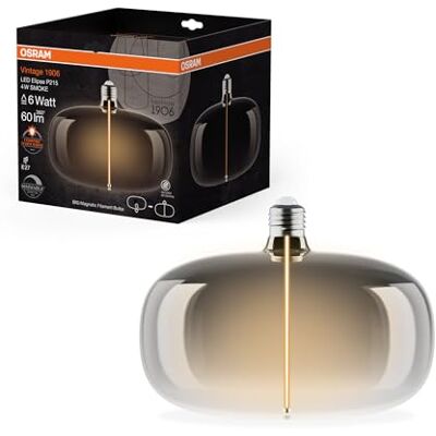 LEDVANCE LED-glödlampa Filament E27 Ellipse DIM Rök - LED bulb LEDVANCE LED-glödlampa Filament E27 Ellipse DIM Rök - LED bulb